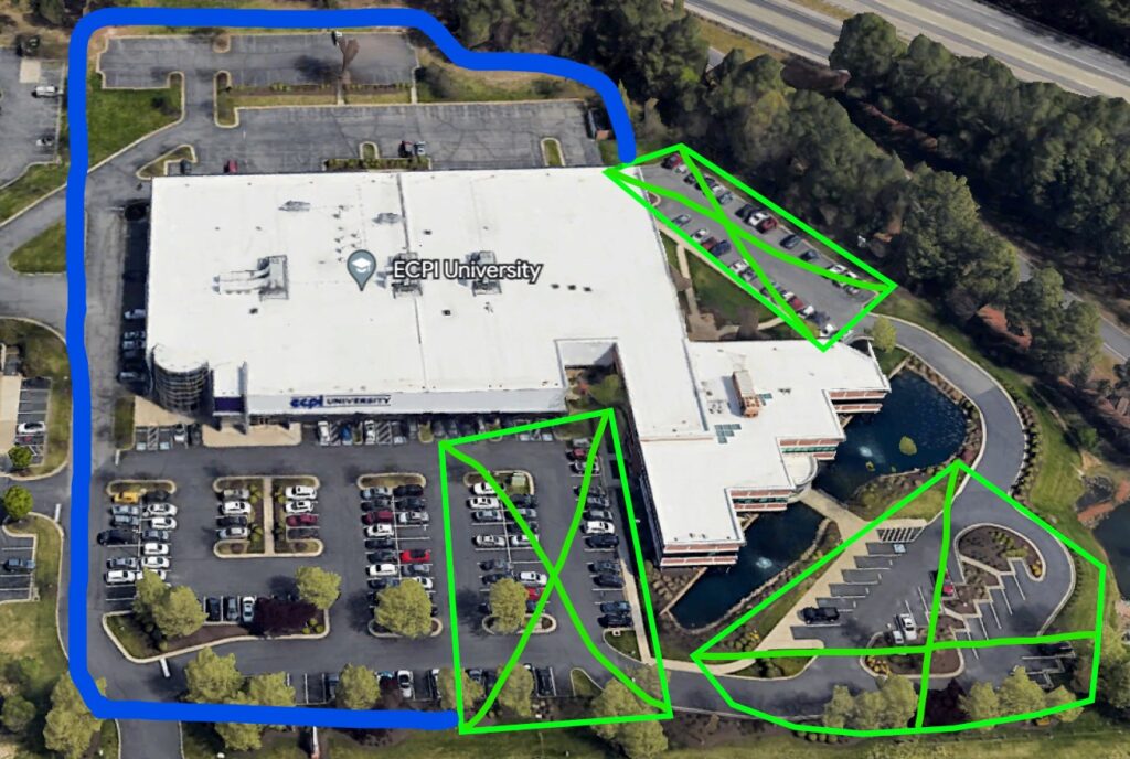 Glen Allen Campus parking map